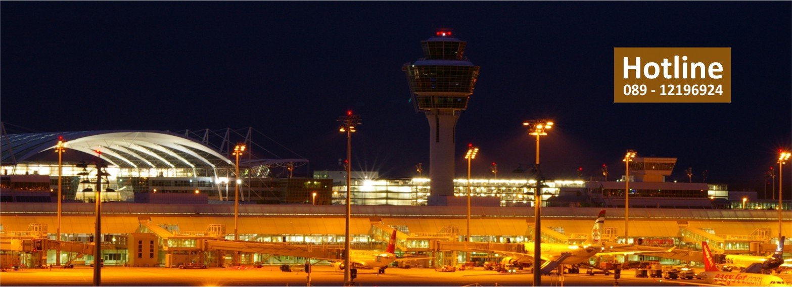 Airport München bei Nacht